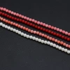 Synthetic coral beaded round DIY jewelry accessories, semi-finished necklaces, bracelets, handcrafted jewelry production and wholesale Specification image