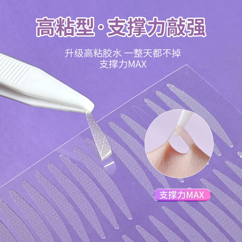 Net-Patterned Self-Adhesive Double Eyelid Stickers, Tight And Invisible Double Eyelid Stickers, Special High-Adhesive Beauty Stickers For Puffy Eyes. Wholesale details Picture