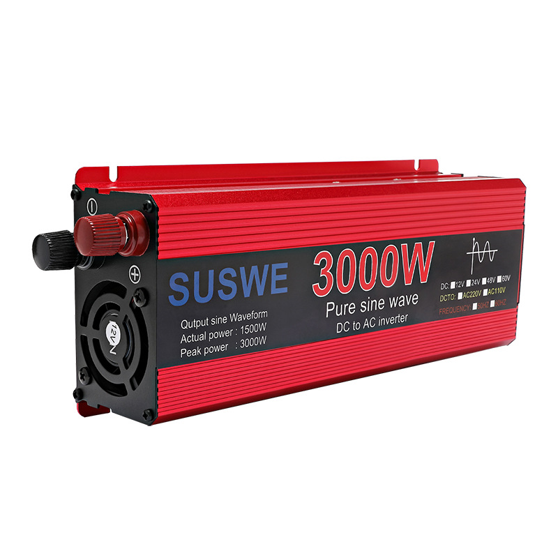 Pure sine wave inverter, 12V vehicle-mounted power transformer, 24V to 220V inverter for street vending trucks, digital display Item Picture