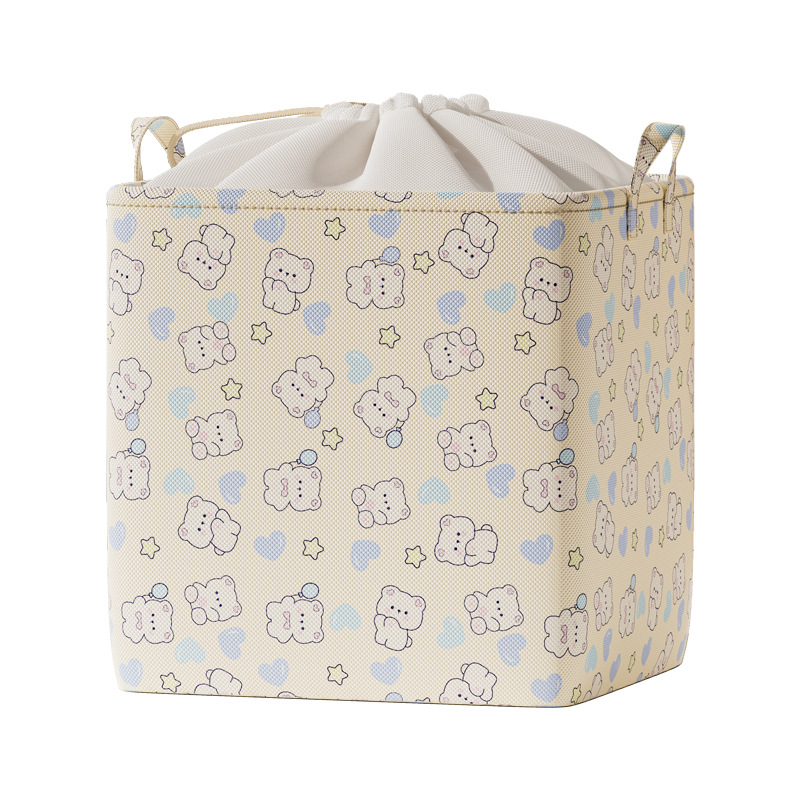 New cartoon cotton quilt storage bag, non-woven fabric travel and moving packing bag, clothes and quilts waterproof organization and storage bag Item Picture