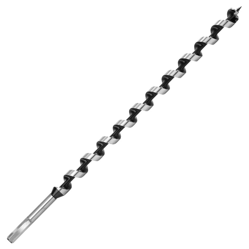 Extended woodworking support drill bit, hexagonal handle twisted wood hole opener, wood door lock reaming and drilling tool Item Picture