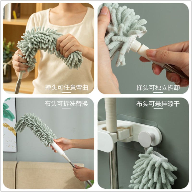 Cross-border new 2.5-meter retractable Chenier dust duster, extended fiber ceiling feather duster Application Scenario