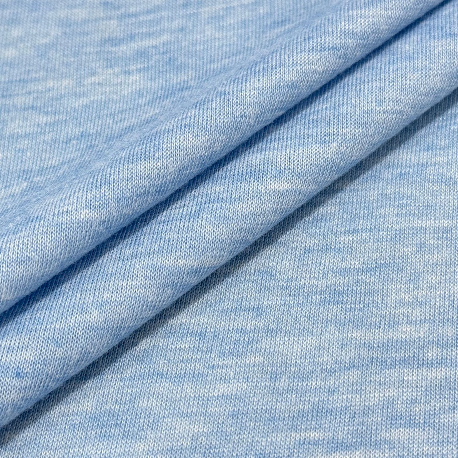 克超薄纯色布料外贸软T恤打底衫针织服饰面料钻石棉彩棉平纹轻薄