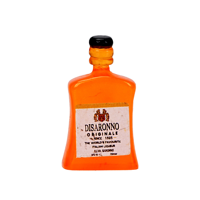 仿真夜光小酒瓶树脂迷你创意饮料瓶小配件diy瓶子饰品混款批发白底实物图