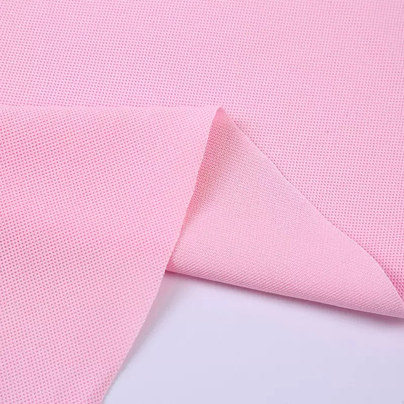 200g knitted spring and summer business short-sleeved school uniform moisture-wicking and sweat-wicking fabric imitating cotton beads from the original manufacturer in stock Item Picture