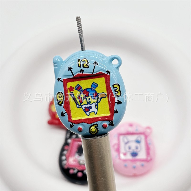 31*36mm vertical hole hanging hole cartoon printed game console beaded pen jewelry accessories Mobile phone chain bag chain diy materials Specification image