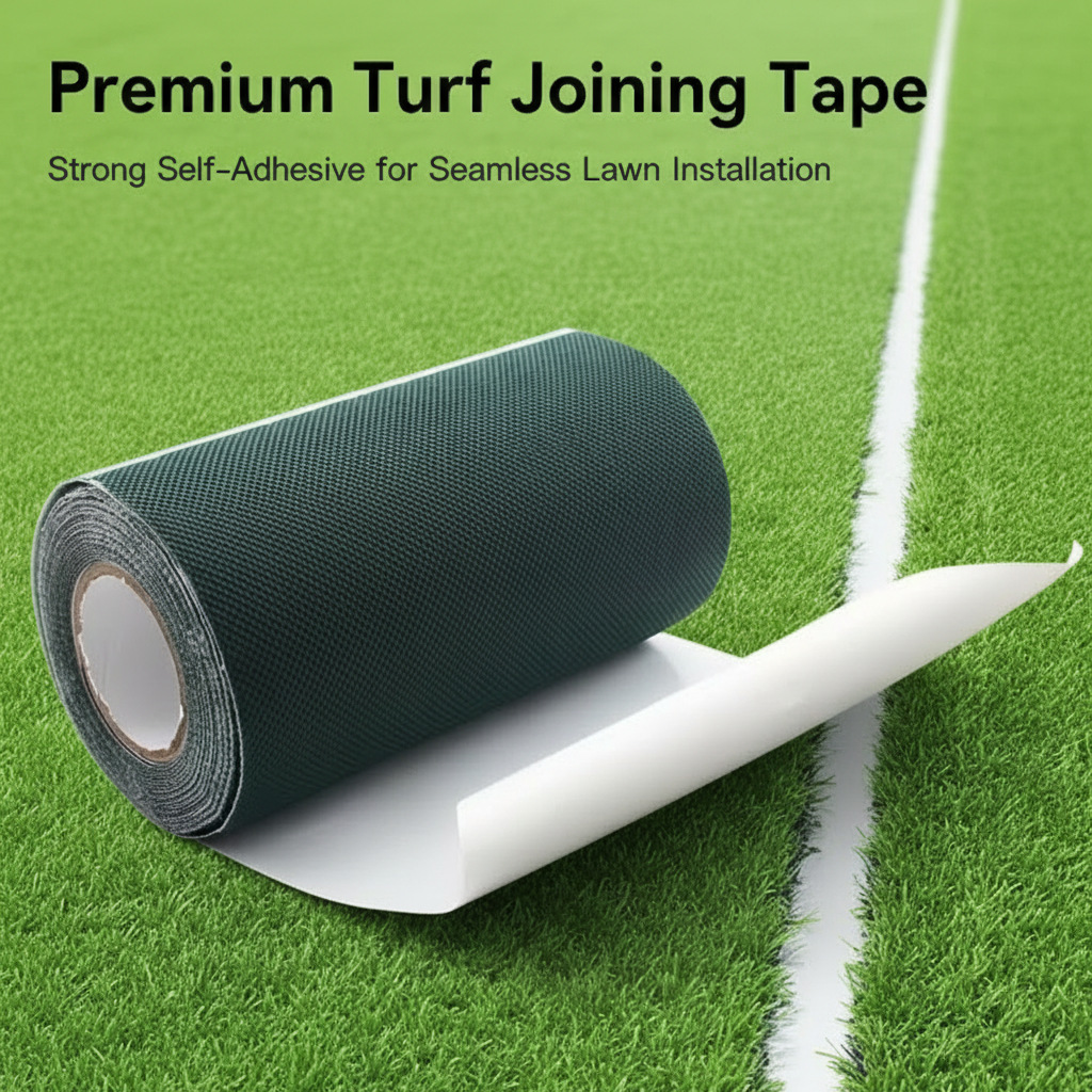 Cross-border artificial turf tape, strong and high-adhesion outdoor turf joint simulation artificial turf, single-sided and double-sided tape assembly