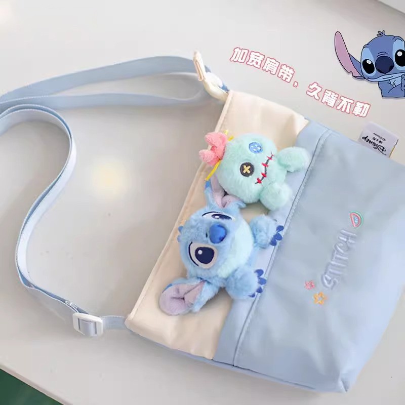 Disney officially authorized Stitch Little Gold Sweet Dream Crossbody Bag, Stitch Plush Toy crossbody bag male Specification image