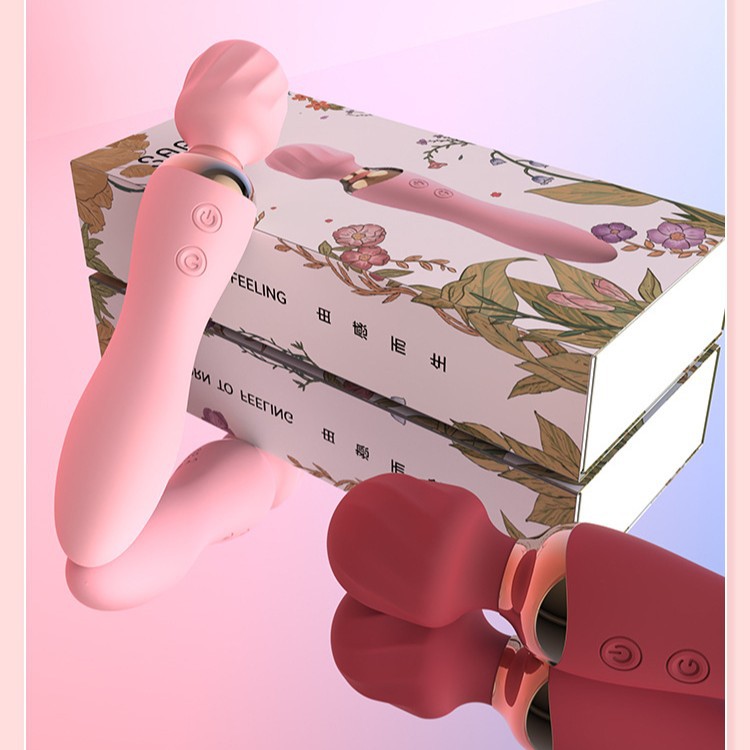 变频加温振动双头硅胶女用AV震动棒 女性自慰器情趣成人用品批发详情图4