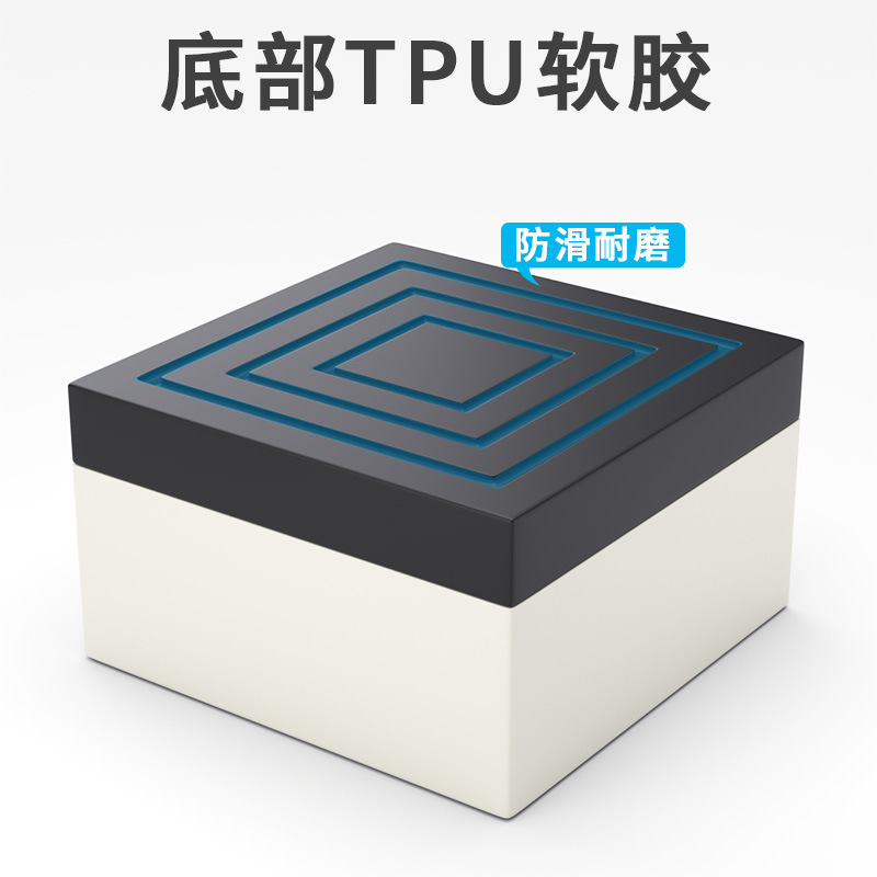 Factory direct sales of furniture foot pads, height-increasing cabinets, coffee tables, silicone moisture-proof table feet, bed feet, silent silicone table feet details Picture