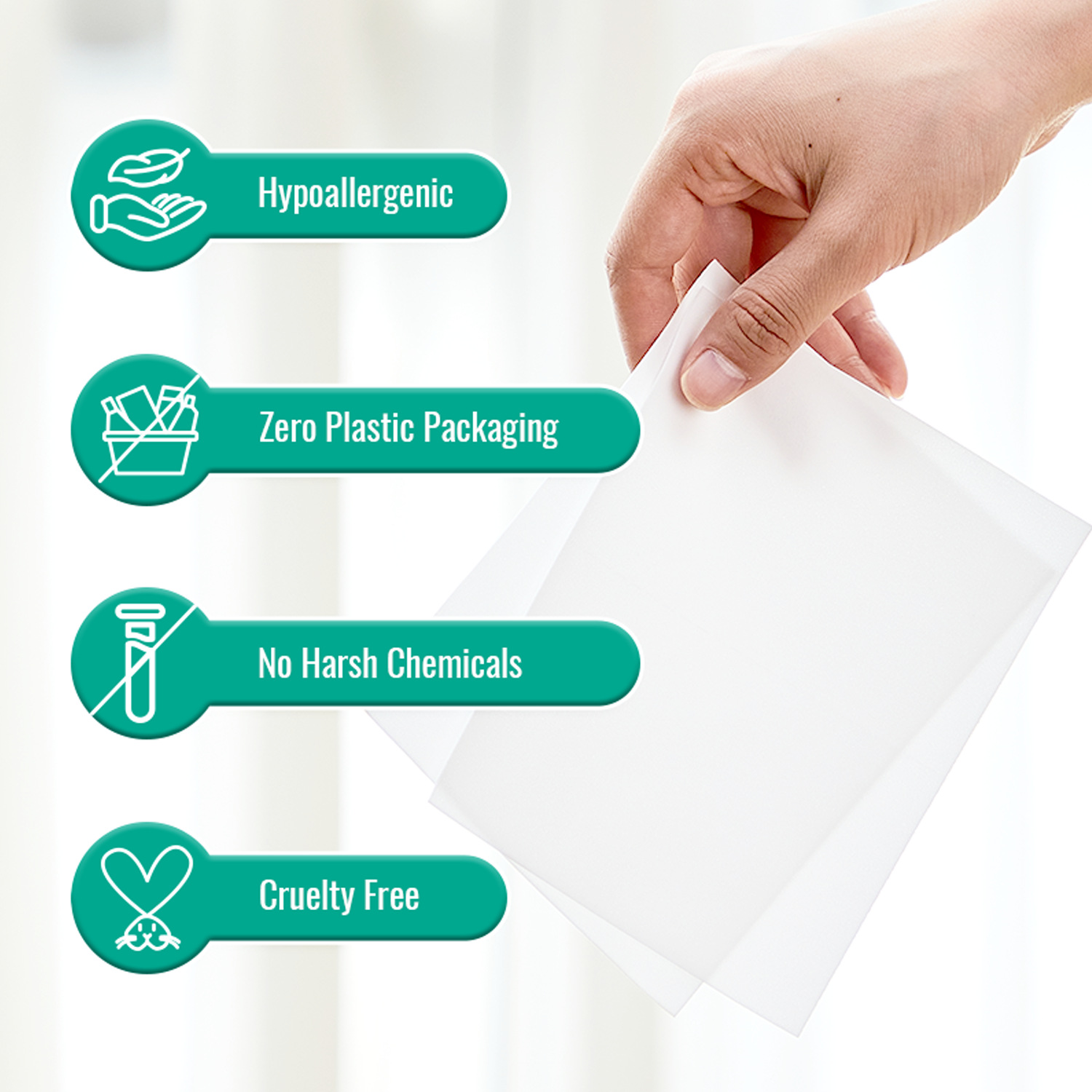 Cross-border portable laundry sheets, ultra-concentrated bubble paper, water formula, dense bubbles, strong decontamination power, source factory details Picture