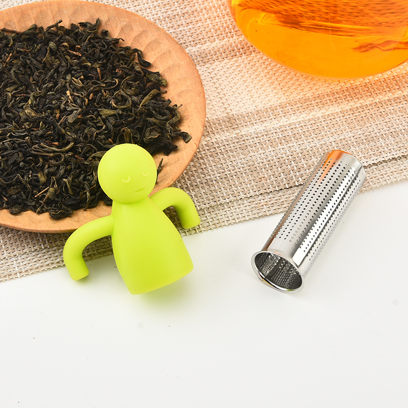 Creative stainless steel tea strainer, tea strainer, lazy person's tea-making wonder, simple office tea-making filter Specification image
