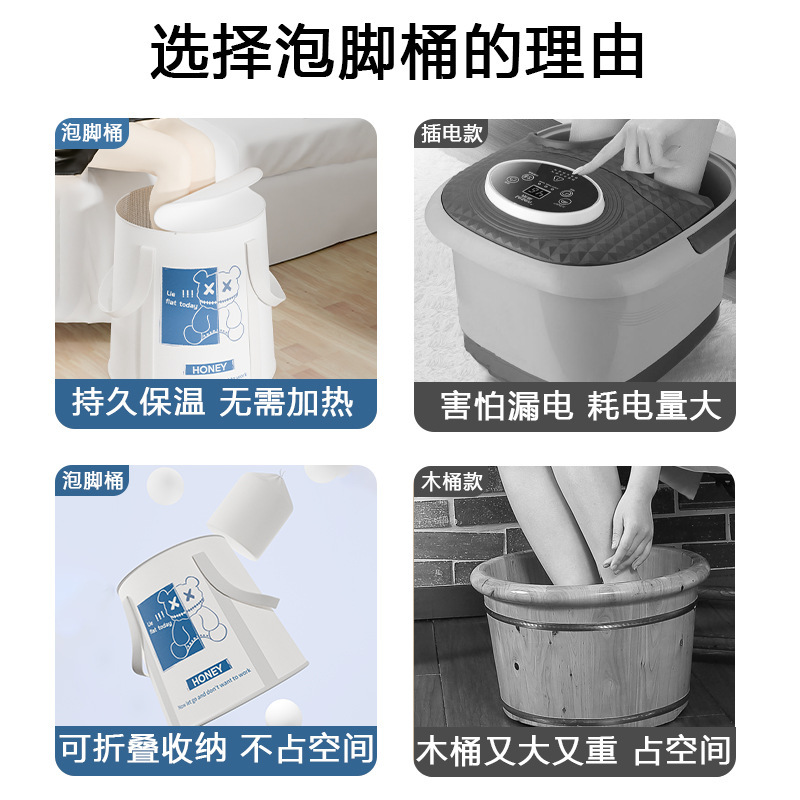 泡脚盆、沐浴桶、折叠浴桶实物图