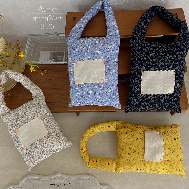 Spring new Korean-style children's handbag with floral prints and accessories, fresh fabric InS-style baby clothing decorations Application Scenario