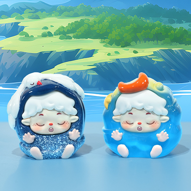 Fantasy Island Blind Box Office desktop decompression Playable decorative items, gifts, cute dolls, toys Blind box wholesale Specification image