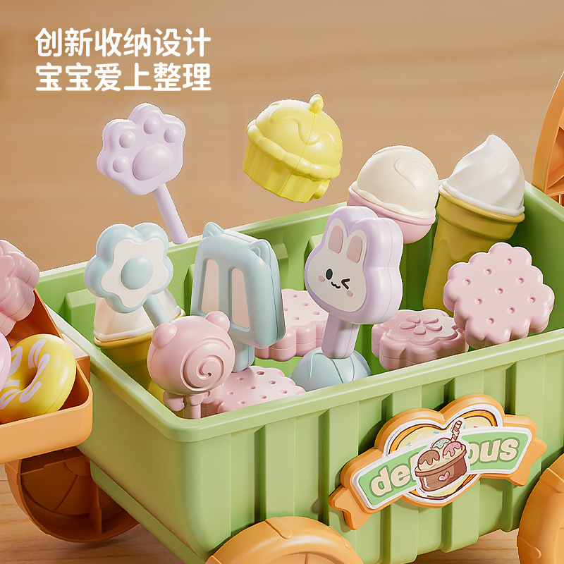 Children's house, ice cream truck, ice cream toys, kitchen set, 3-6-year-old girl's Children's Day gift details Picture