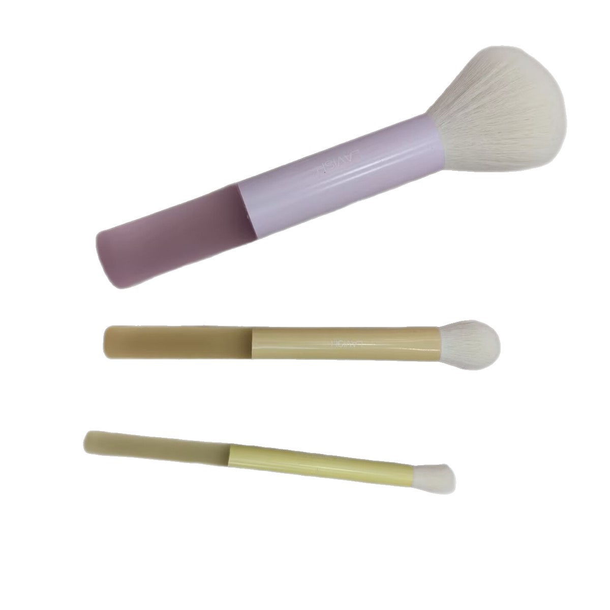 A set of 3 mini makeup brushes: eyeshadow brush, powder brush, blend brush, refresh hand soft brush, convenient beauty tools Application Scenario