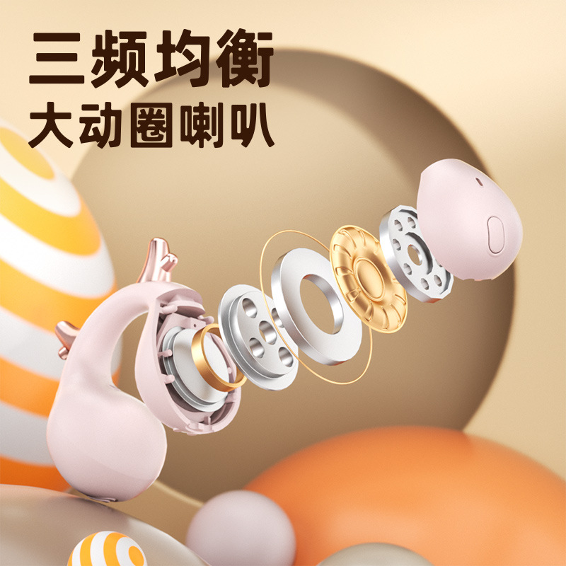 GM60 In-ear Wireless Bluetooth Headphones 2026 New Model: Bone Conduction Movement, noise-cancelling and long battery life Application Scenario