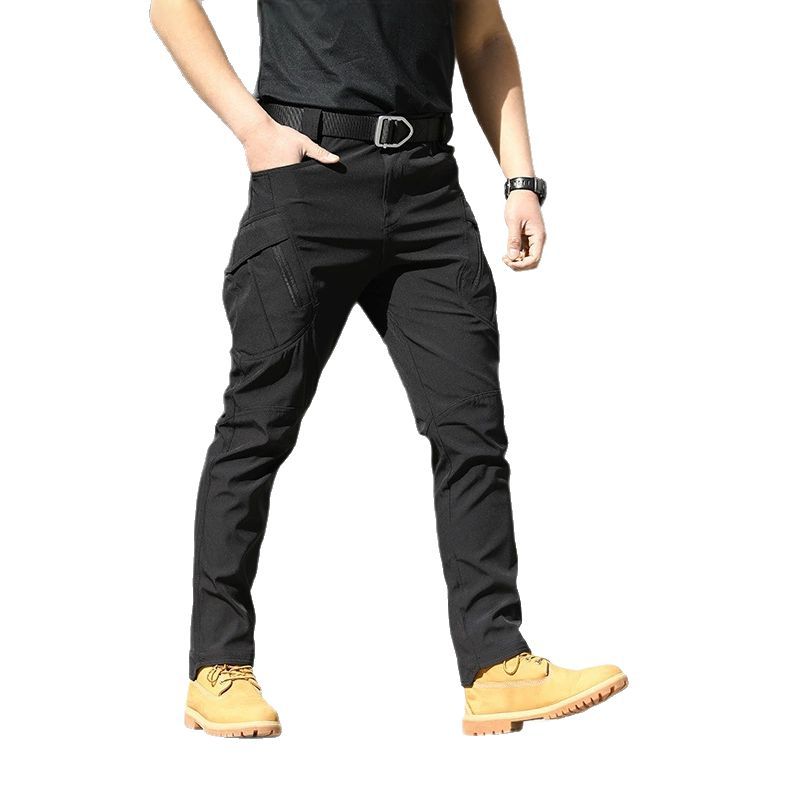 IX9 Tactical Pants, Special Forces training Pants, Spring and Autumn outdoor elastic workwear pants, loose soft-shell windbreaker pants, waterproof Item Picture