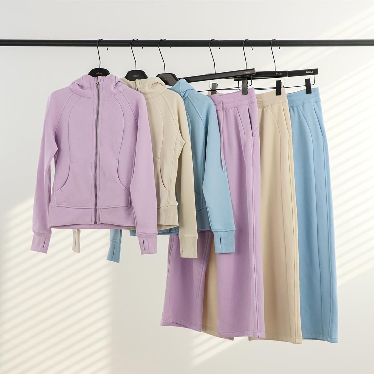 luoluomu 卫衣卫裤套装上衣女士外套运动瑜伽服18种颜色可选现货