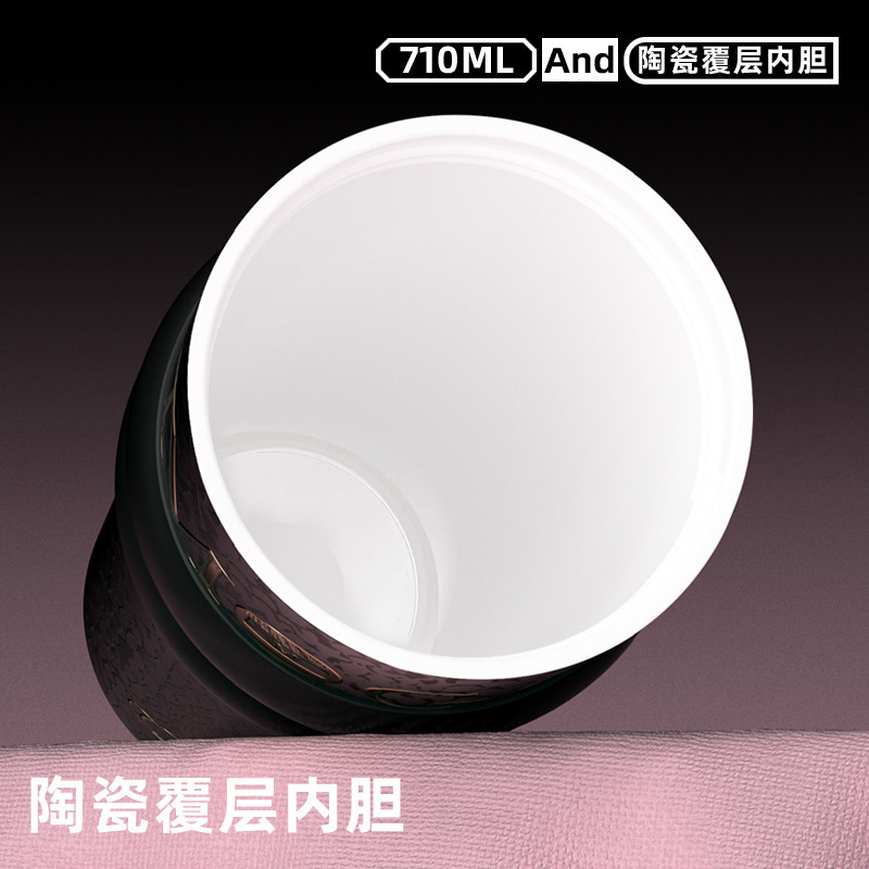 Cross-border large-capacity stainless steel insulated cup, handle rope, portable car cup, high appearance level, women's straw, ice king cup Application Scenario