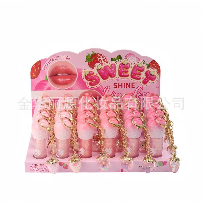 lip honey Honey Strawberry Lip gloss Chocolate Lip Gloss gloss labial Fruit Strawberry Lip Gloss Item Picture
