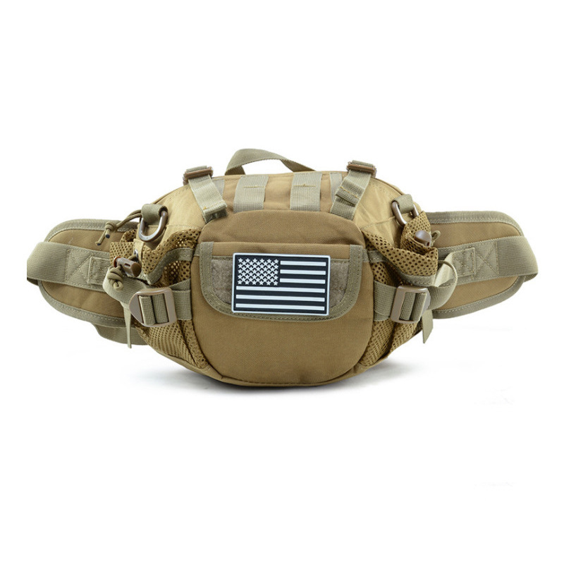 Wholesale of Yitu men's multi-functional mobile phone sports single-shoulder crossbody bag, waterproof camouflage outdoor tactical bag and waist bag Application Scenario