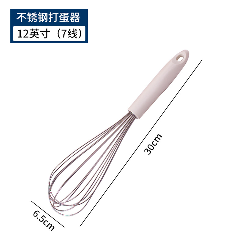 Manual egg beater with PP handle, egg stirrer, hand-held silicone stainless steel milk mixer, kitchen baking tool, hand-cranked Application Scenario