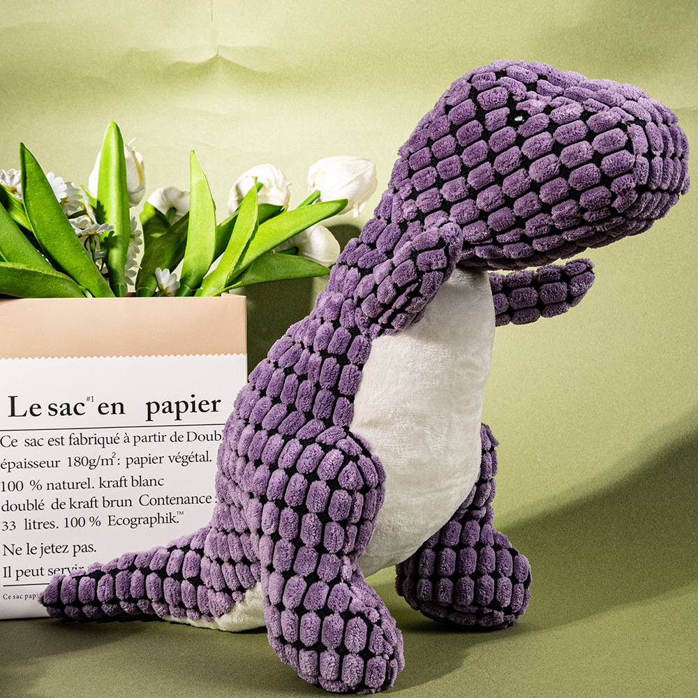Three-Color Dinosaur-Shaped Interactive Chewing Toys For Pet Dogs Are Soft, Comfortable And Suitable For Dogs To Chew And Grind
