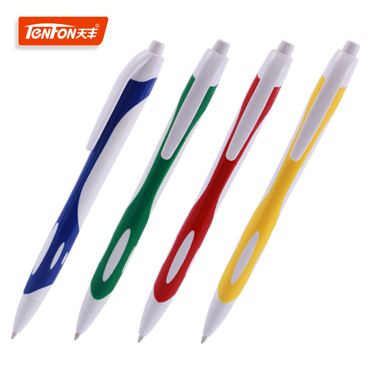 Tianfeng Advertising Ballpoint Pen 533 Foreign Trade Ballpoint Pen Two-color Rod Advertising Ballpoint Pen