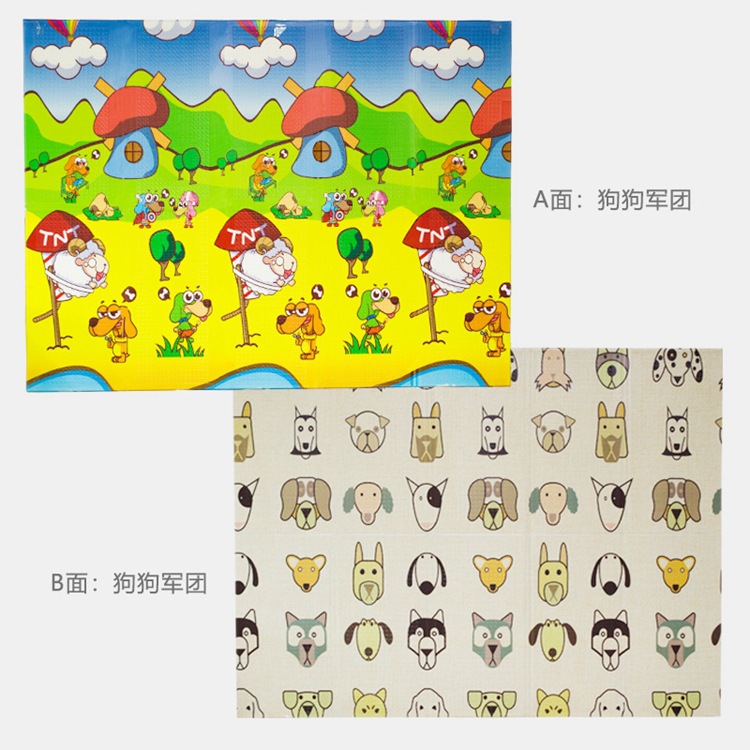 Factory Wholesale Thickened Cartoon Foam Floor Mats, Game Mats, Xpe Baby Crawling Mats, Folding Application Scenario