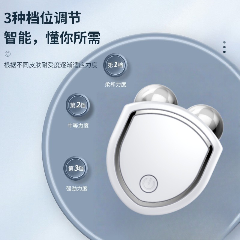 shanilak Cross-border Upgraded dual-roller Massage Device, facial beauty device, microcurrent facial lifting massage and skin rejuvenation Introduction device details Picture