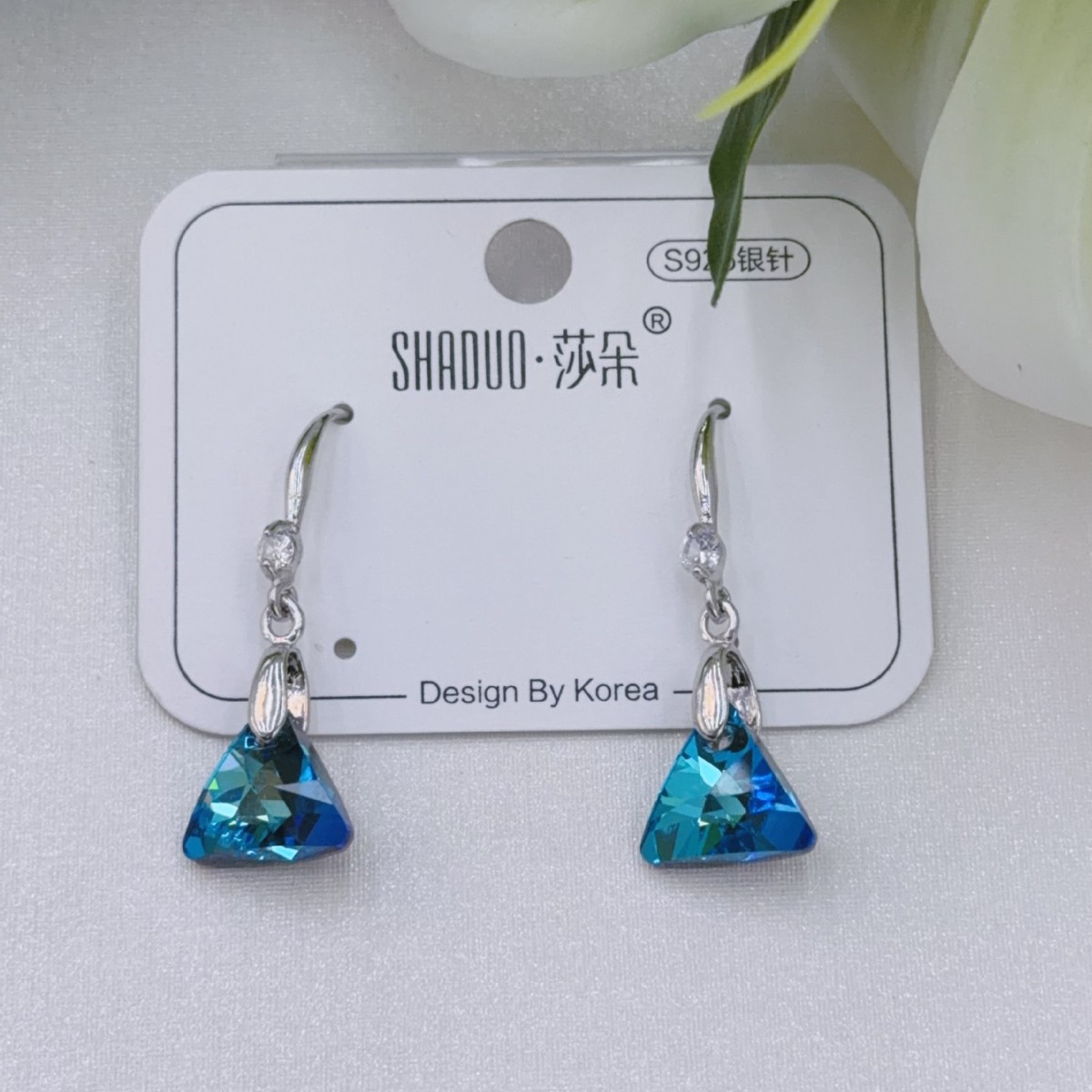 Cross-border TEMU hot-selling European and American fashionable imitation crystal jewelry, Baroque maple leaf earrings and pendant accessories manufacturer wholesale