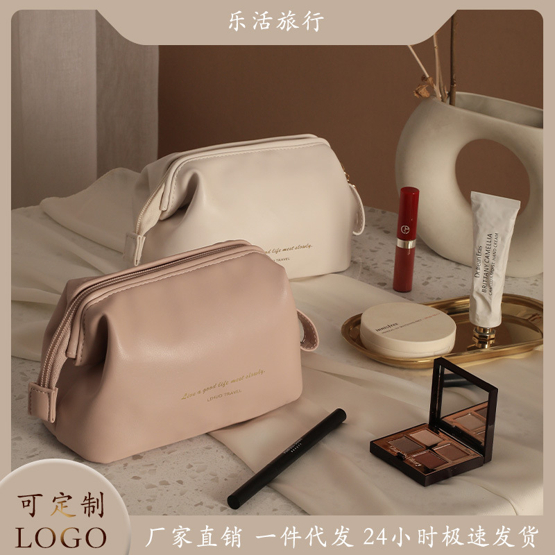 化妆包女便携洗漱收纳包旅行大容量防水洗漱包袋手提袋一个起批