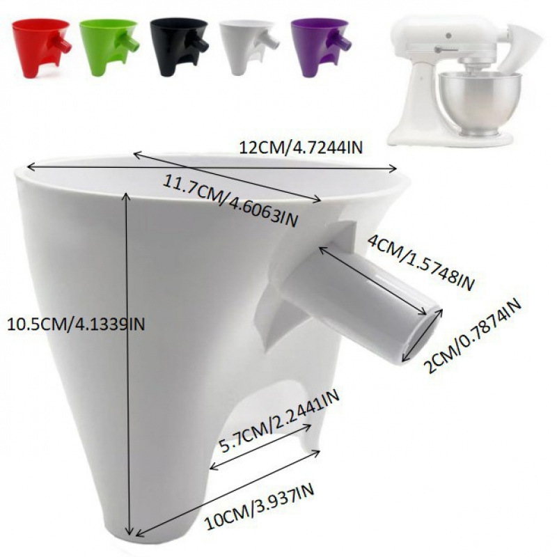 The cross-border new product is suitable for the Artisan Ksm150 vertical mixer flour funnel Item Picture