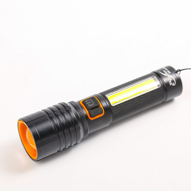 Wholesale of ultra-bright long-range white laser TYPE-C fast-charging outdoor lighting fixtures and telescopic zoom high-intensity flashlights in stock Application Scenario