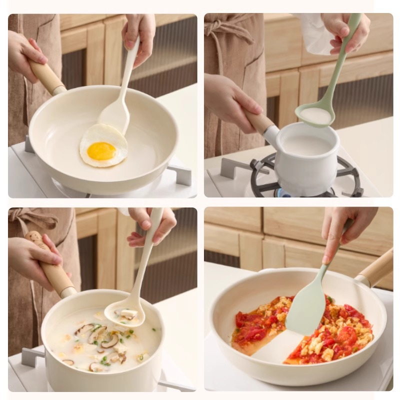 锅铲迷你硅胶铲小号婴儿宝宝辅食工具汤勺家用不粘锅炒菜铲子厨具产品图