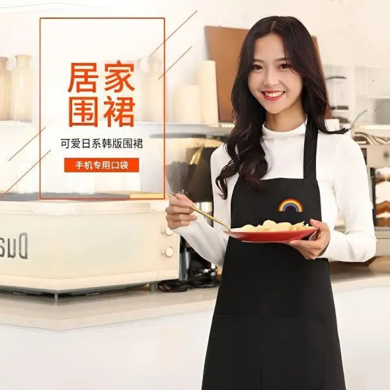 New popular cooking and household chores waist work apron, waterproof and oil-proof for kitchen and home use details Picture