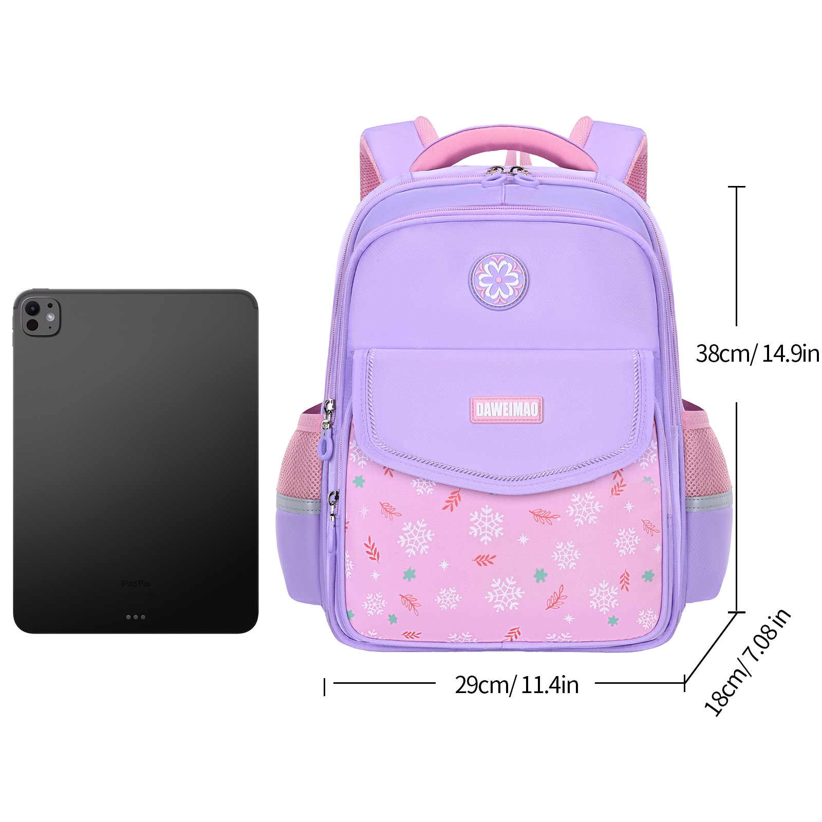 Big-tailed Cat schoolbag for boys and girls, a large-capacity, lightweight, waterproof and wear-resistant backpack for protecting the spine and waist details Picture