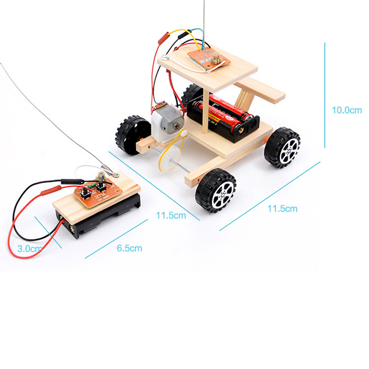 Children's diy science and technology small project wireless remote control racing car material kit, primary and secondary school students' physics handicraft competition model Application Scenario