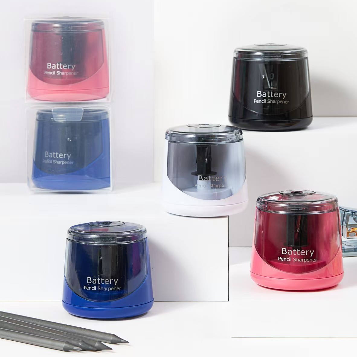 水豚全自动卷笔刀削笔器文具套装水豚卷笔刀