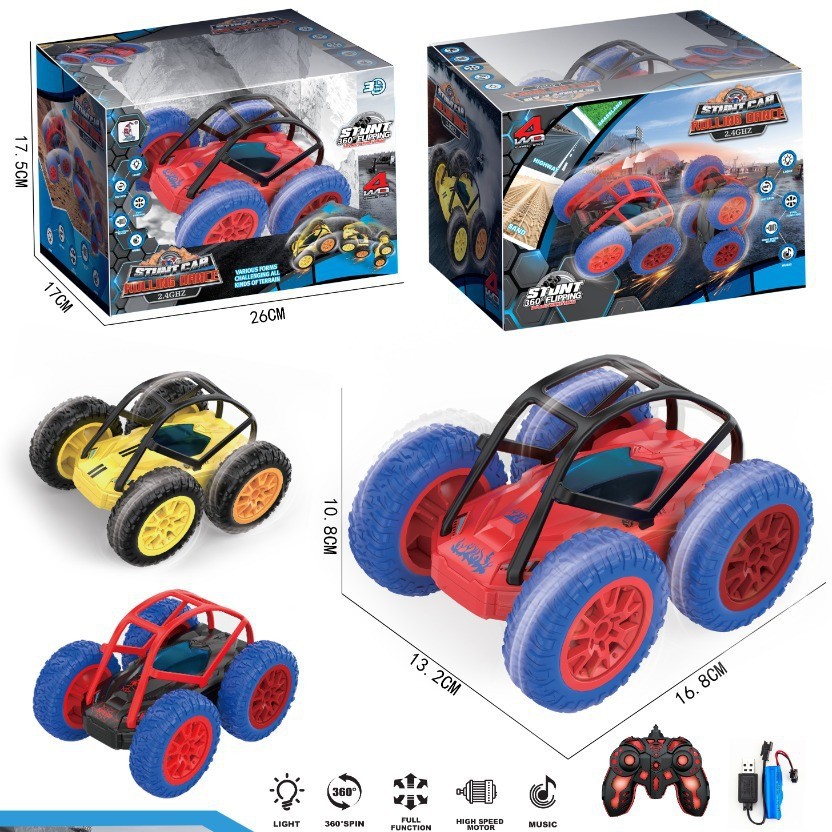Cross-border new product: Rolling, bouncing and stunt car with lights and music Item Picture