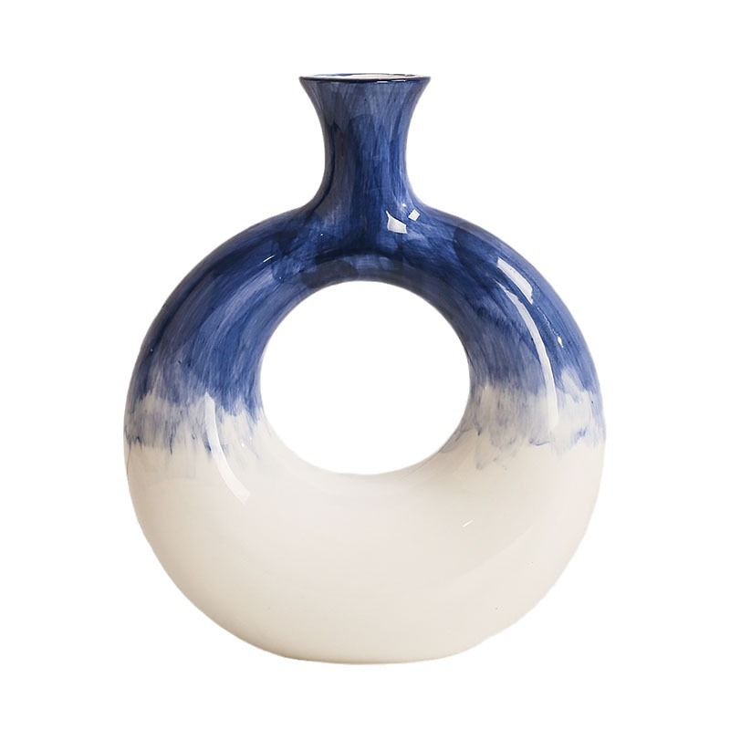 2025 Nordic-style creative handicrafts for the entrance hall, plain fired living room, high-end and light luxury decorative items, ceramic vases and ornaments Item Picture