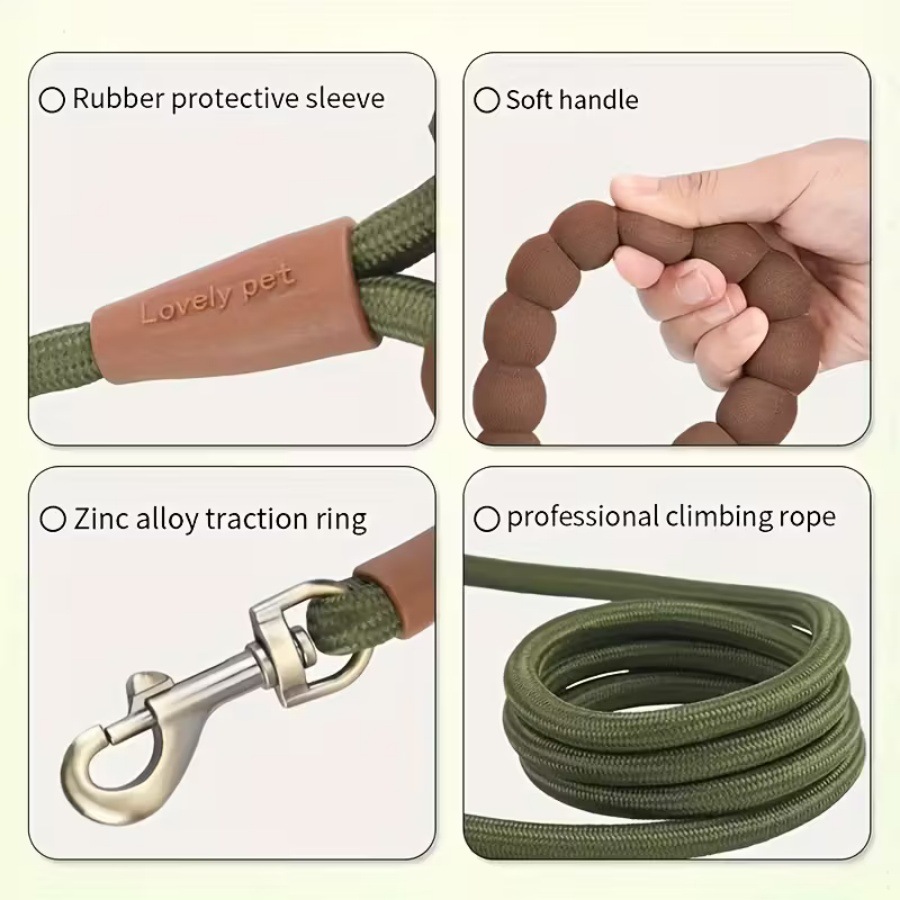 Dog leashes, dog chains, small, medium and large dog walking leashes, pet supplies, Bichon Frise and Corgi dog leashes that don't grip hands details Picture