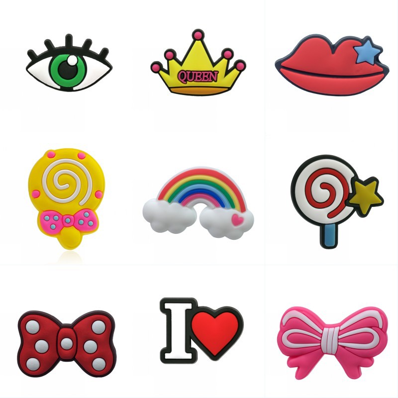 休闲甜美PVC洞洞鞋花鞋扣装饰配件沙滩花园鞋配饰工厂现货热卡扣