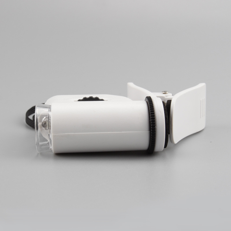 Mini portable LED lamp microscope with built-in phone holder, high-power magnifying glass, multi-purpose identification supplies Application Scenario