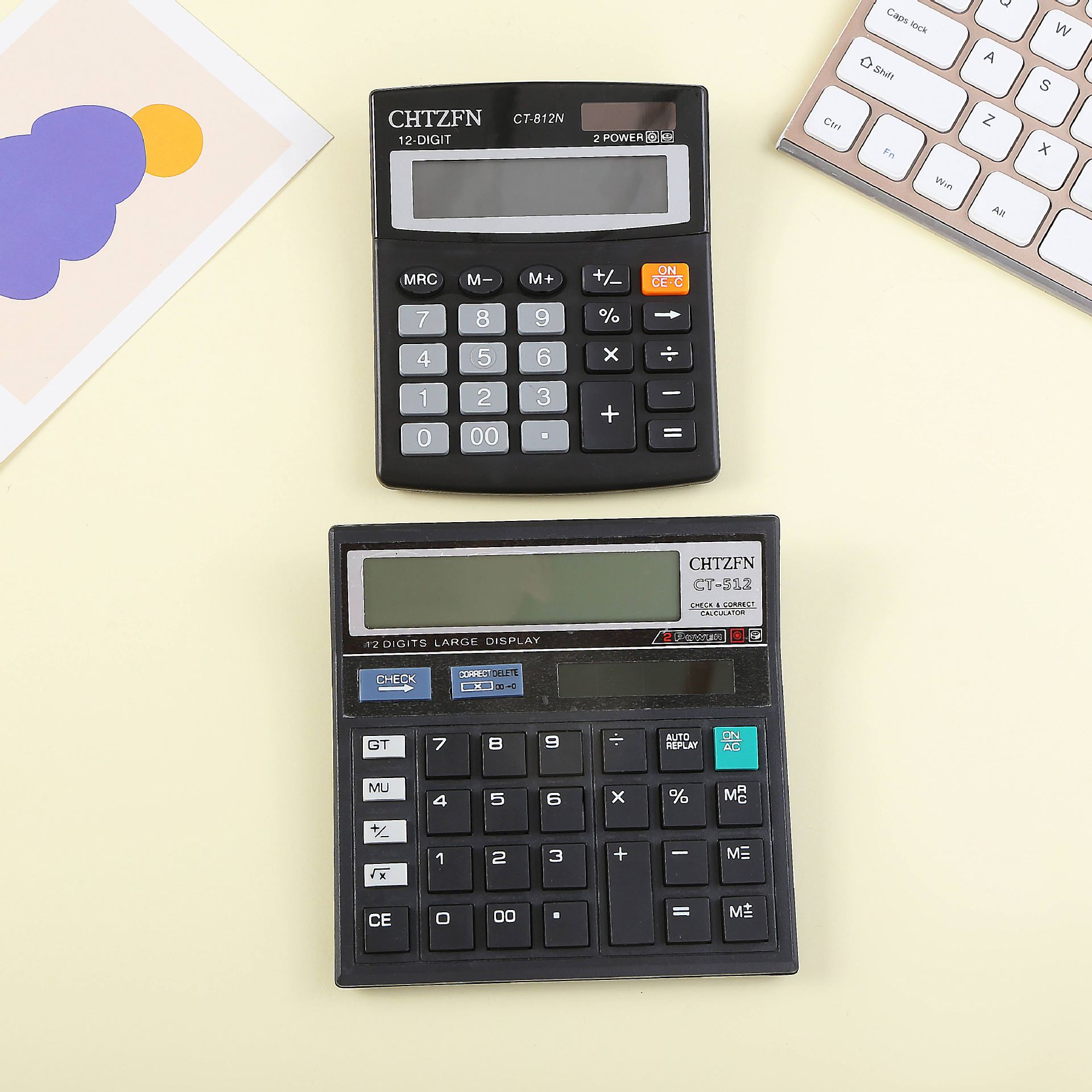 CT-512 factory direct sales calculator, 12-digit large-screen accounting and financial dedicated computer full figure