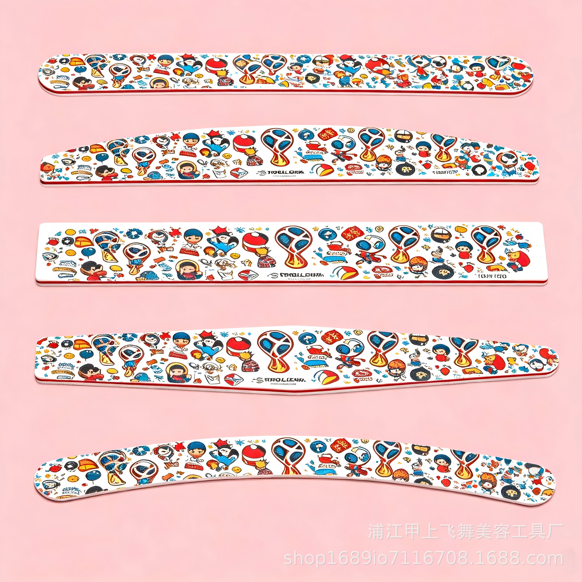 美甲搓条单面磨砂抛光指甲锉印花双面打磨修指甲搓NAIL FILES Item Picture