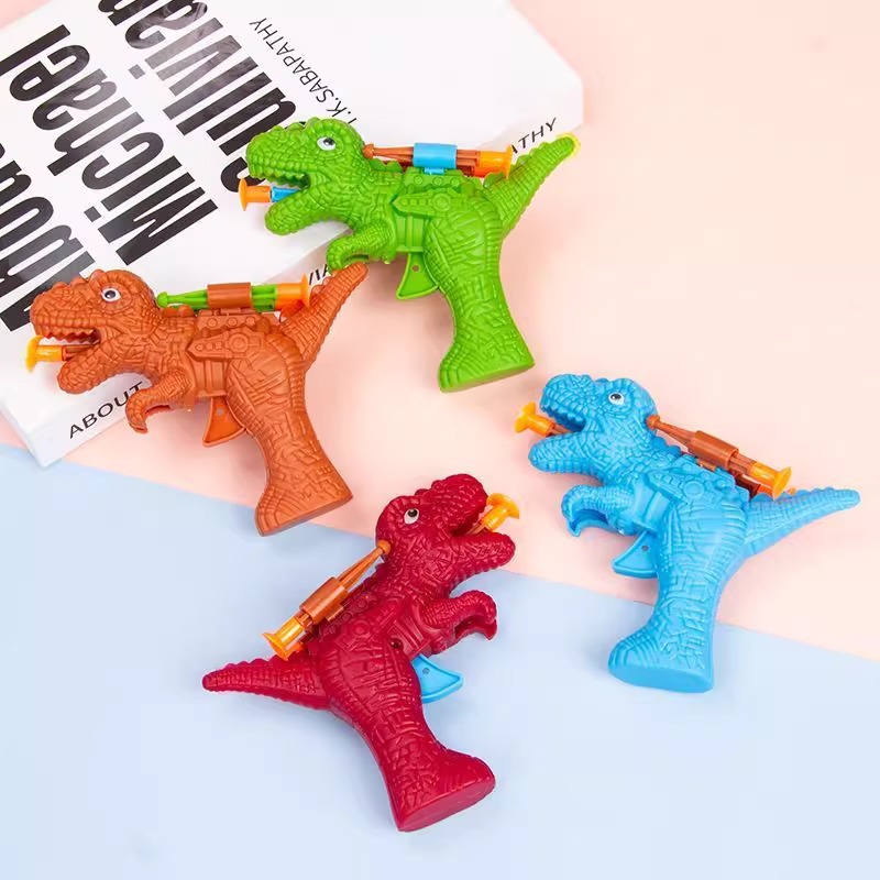 Children's dinosaur catapult soft bullet gun, boys' outdoor creative toys and gifts, hot selling toys and small gifts at the street stall details Picture