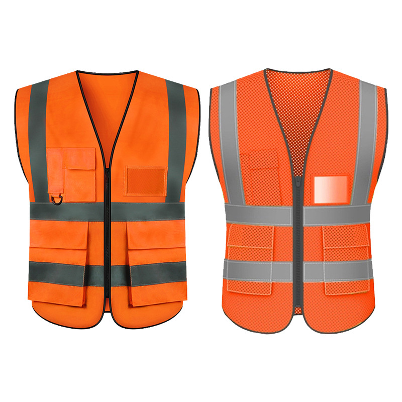 Reflective vests, construction site sanitation, garden reflective vests, construction safety, construction, garden, traffic multi-pocket reflective vests Item Picture